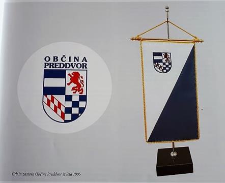 Zastava in grb Občine Preddvor 1995 - 2004